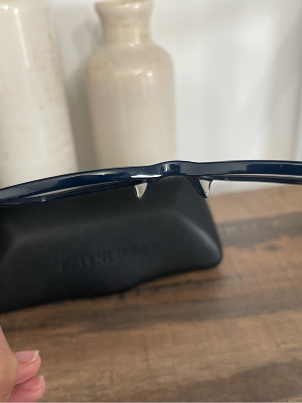 Balenciaga Sunglasses - Model BB0102SA-001 in Navy - BRAND NEW 💙 - Picture 9 of 11